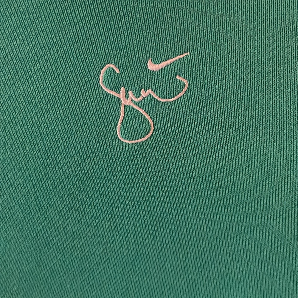 Nike Women's Teal Long Sleeve cropped sweater Top - Picture 7 of 9